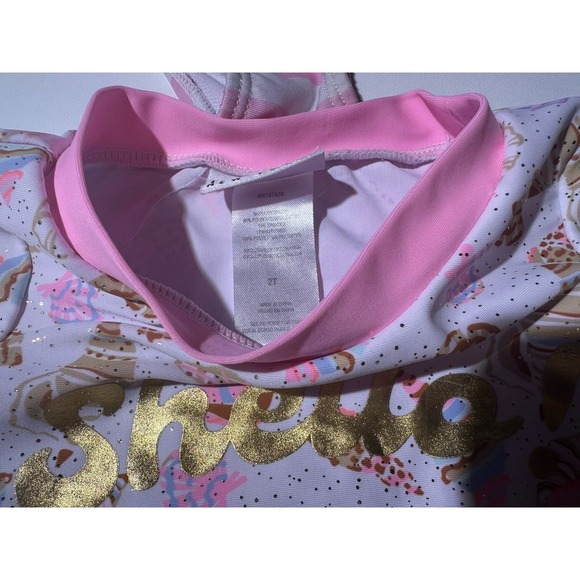 Minnie Mouse and Sea Shell Tassel Pink Bathing Suits lot of 2 Girl Sz 2T - Picture 7 of 8